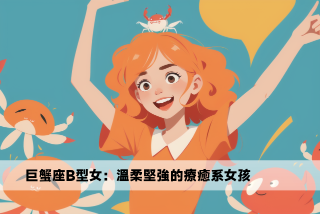 巨蟹座B型女：溫柔堅強的療癒系女孩