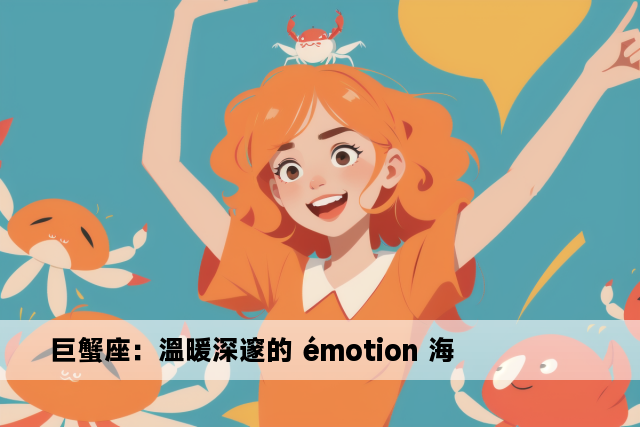 巨蟹座：溫暖深邃的 émotion 海